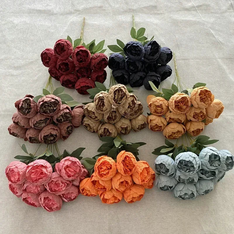 bouquets de pivoines artificielles pour décoration intérieure élégante - vue 5 sur 14