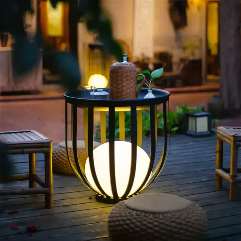 Lampadaire solaire de jardin lampe nordique en pot de fleurs pour Villa cour cour passerelle couloir décor extérieur IP65 éclairage étanche