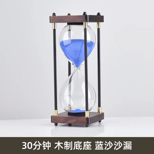 sablier en verre antichute pour enfants 30 minutes style rétro - vue 15 sur 17