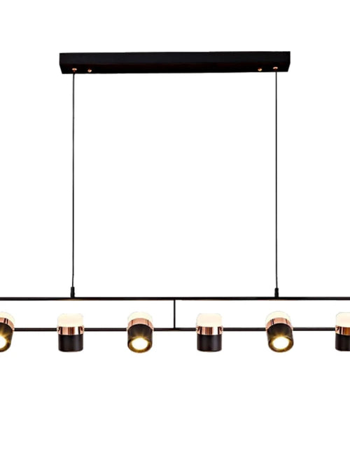Nordic Designer Strip Restaurant Chandelier Minimalist Creative Bar Table Lamp, Bedroom Bedside Decoration Small GU10 Chandelier - vue 7 sur 14