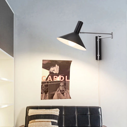 applique murale pliable industrielle en métal pour lecture - vue 5 sur 8