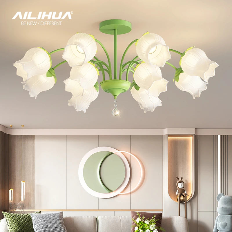 Lustre rétro américaine jardin moderne nordique - vue 6 sur 12
