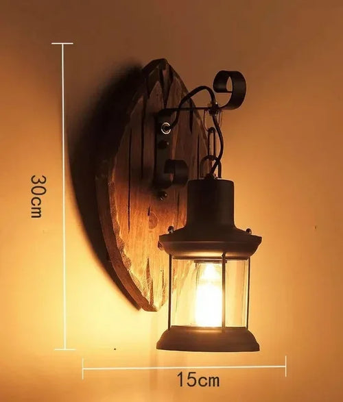appliques murales led en bois style industriel pour décoration - vue 22 sur 21