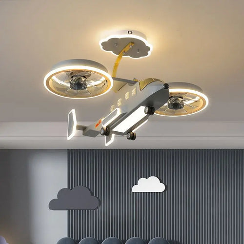 plafonnier led moderne pour chambre d enfant garçon - vue 3 sur 7