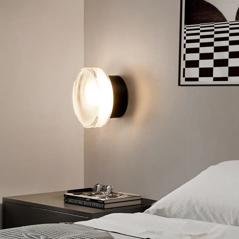 applique murale led de luxe moderne luminaire décoratif rond doré