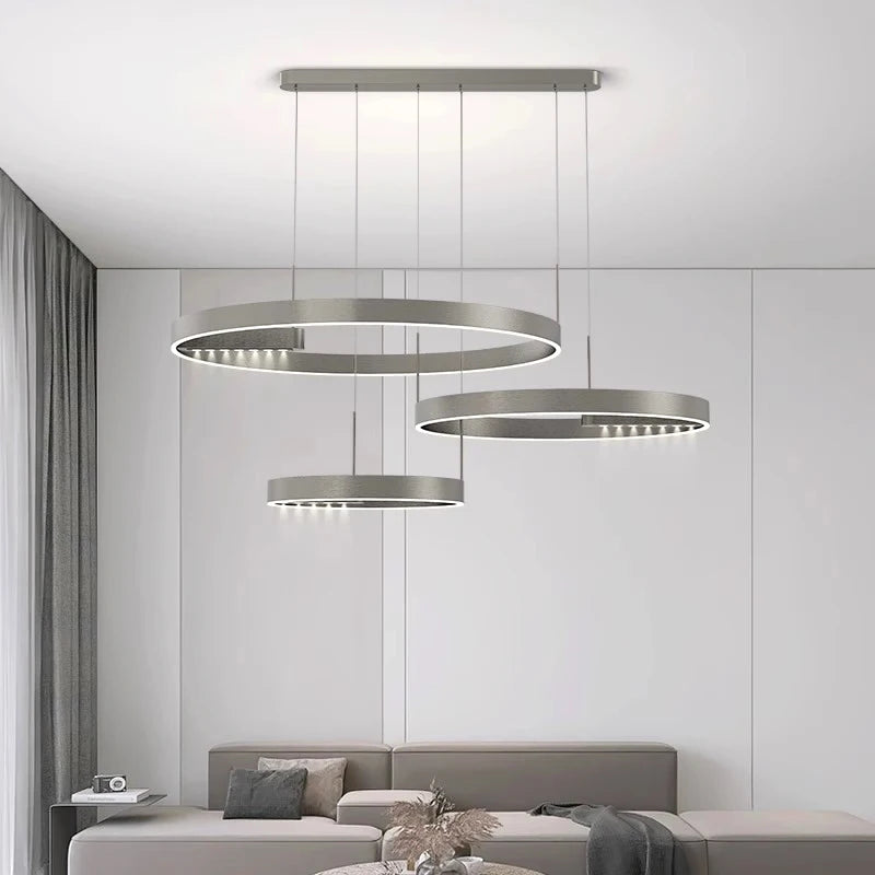 lustre moderne simple led pour éclairage intérieur