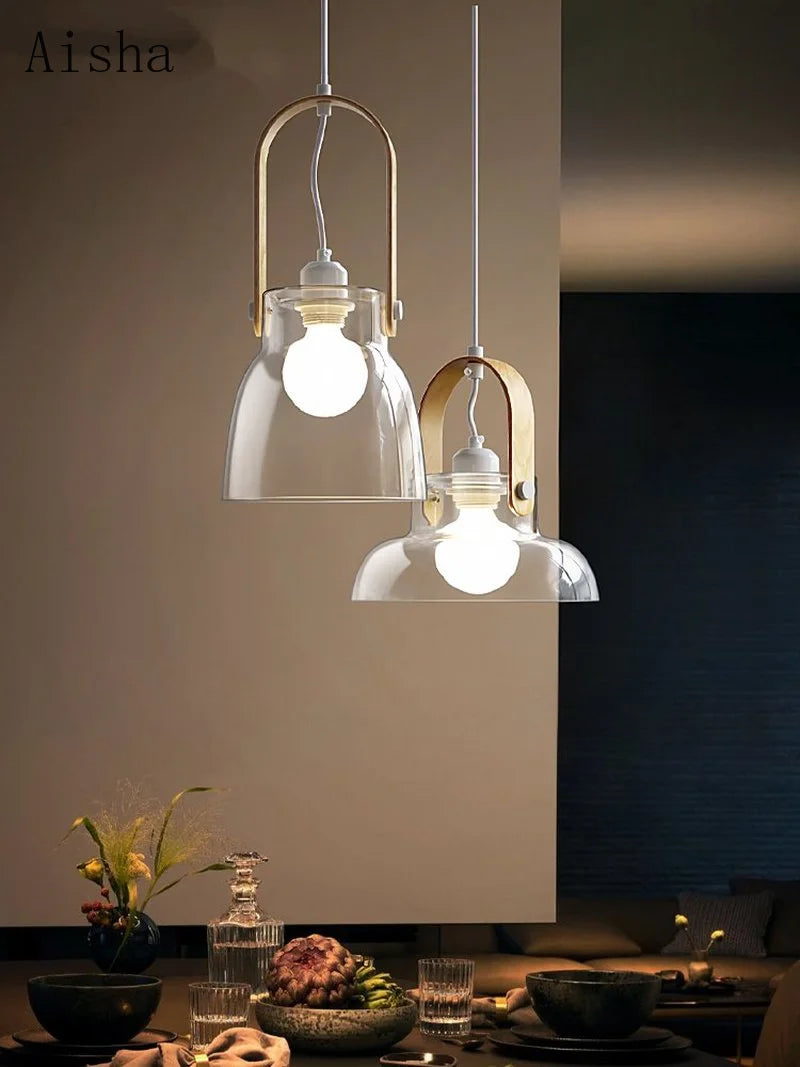 lustre en verre design pour décoration intérieure moderne - vue 4 sur 9