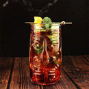 Mug tiki en verre transparent style bar cocktail