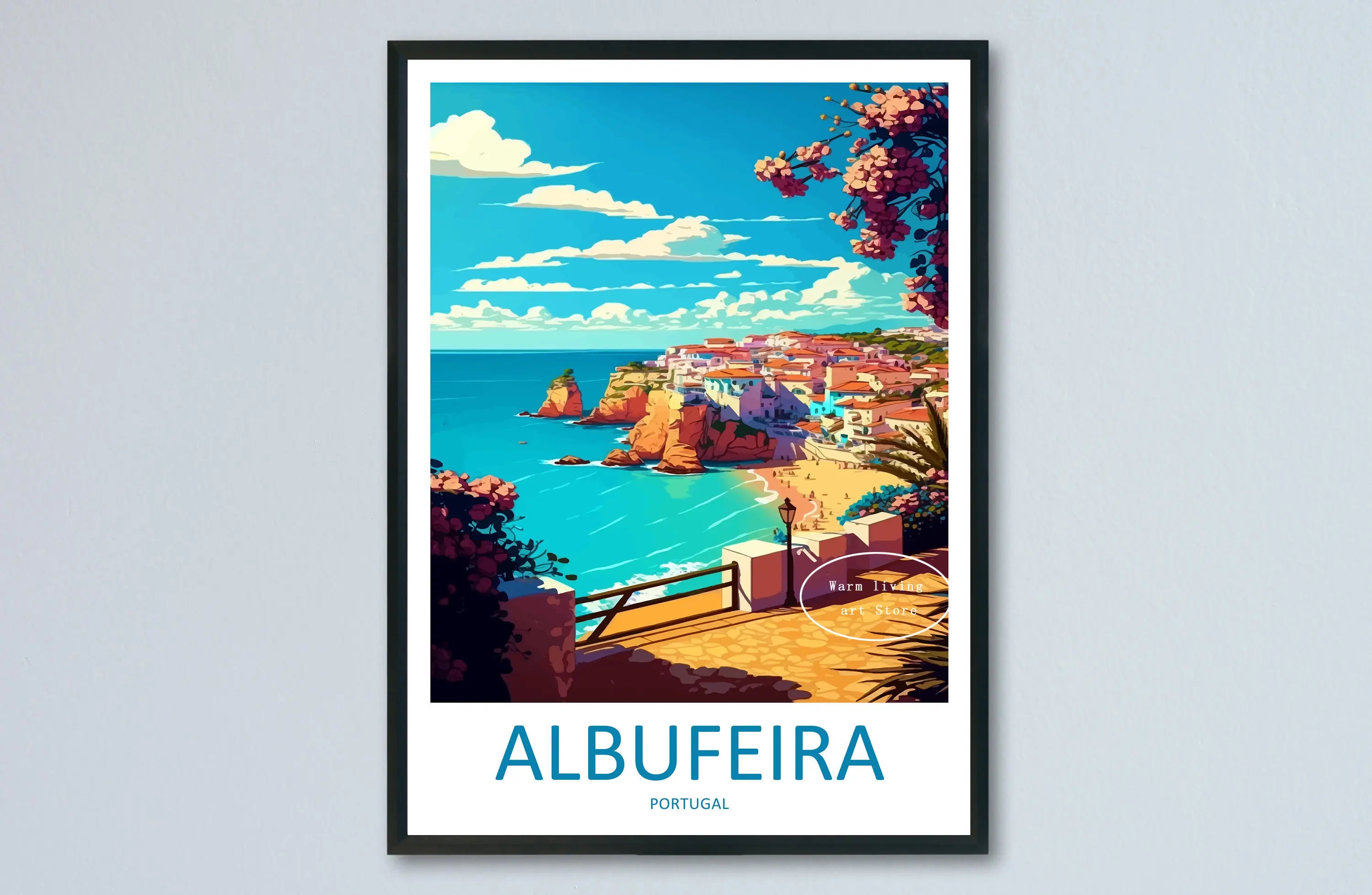 affiche de voyage sur toile de villes du monde