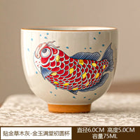 Tasse arowana rétro en céramique service kung fu