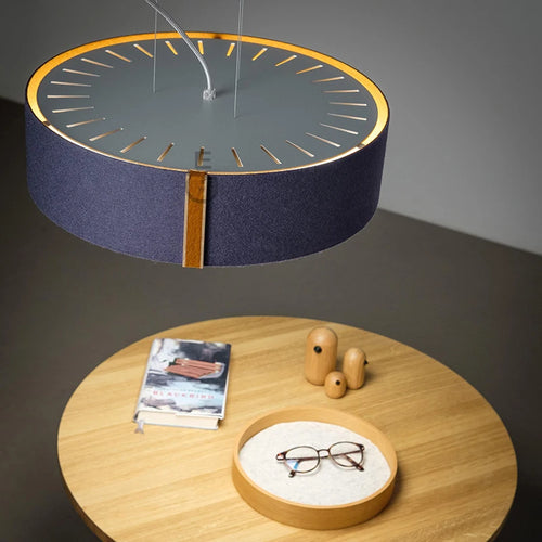 lampe suspendue moderne en tissu feutré pour styliste créatif - vue 10 sur 12