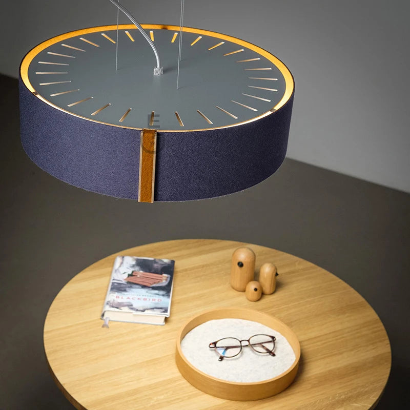 lampe suspendue moderne en tissu feutré pour styliste créatif - vue 10 sur 12