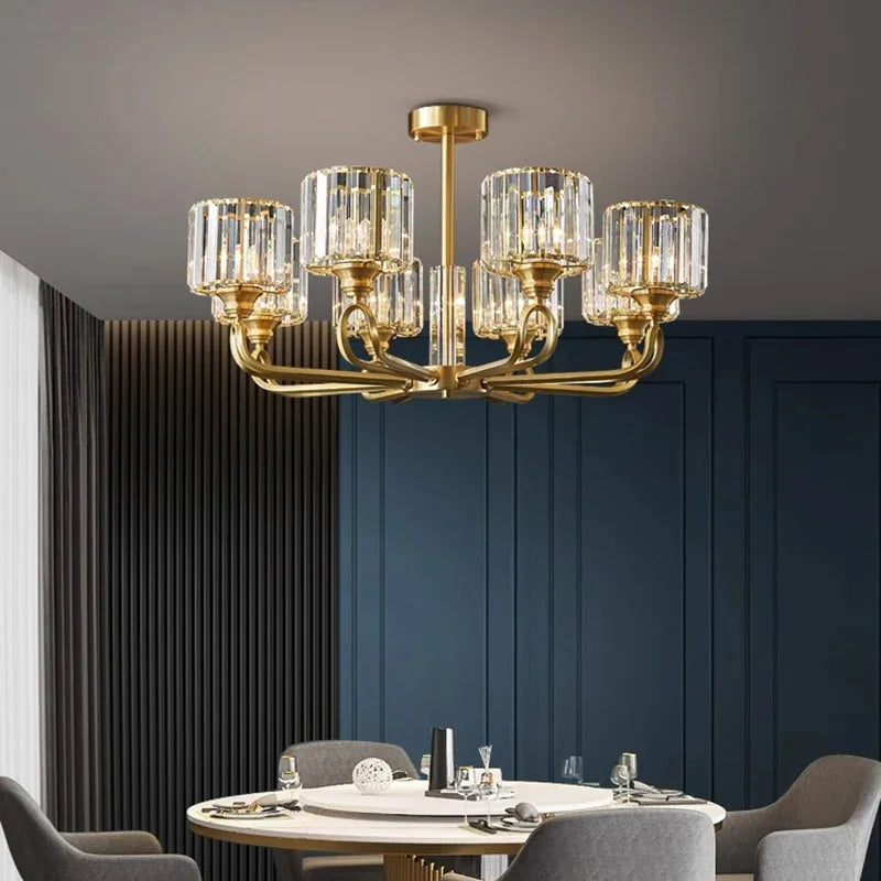 Luxury Home DecorationPendant Lights Crystal Living Room Chandelier, Bedroom Pendant Lamp Ceiling Light Indoor Lighting - vue 4 sur 9