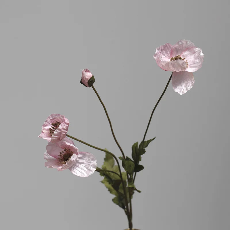 fleur artificielle coquelicot pour décoration de fête et jardin - vue 12 sur 18