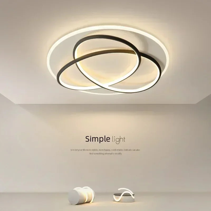 lustre moderne à leds pour décoration intérieure lumineuse - vue 3 sur 12