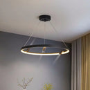 suspension LED en forme de cercle style nordique moderne