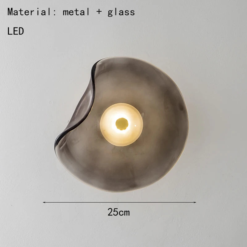 applique murale led art déco en verre pour intérieur élégant - vue 8 sur 8