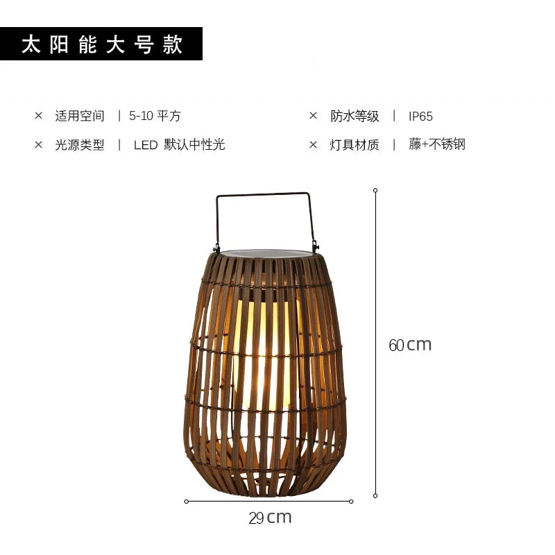 lampadaire solaire étanche pour jardin et espace extérieur