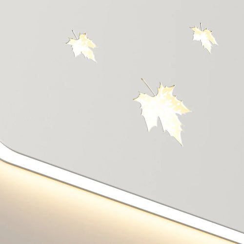 applique murale métallique à intensité variable motif feuilles d'érable - vue 6 sur 8