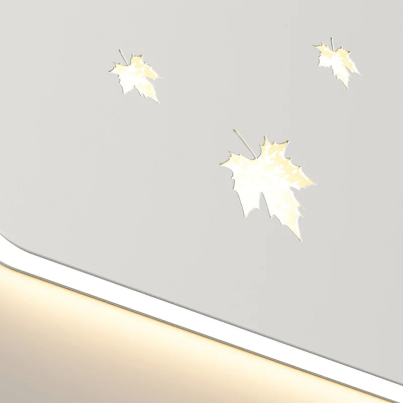 applique murale métallique à intensité variable motif feuilles d'érable - vue 5 sur 8