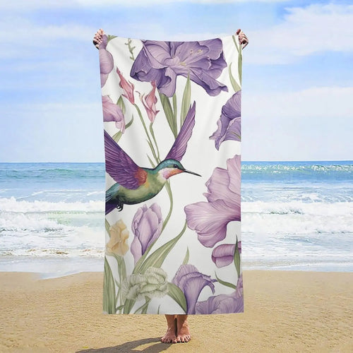 serviette de plage carreaux style leger anti sable
