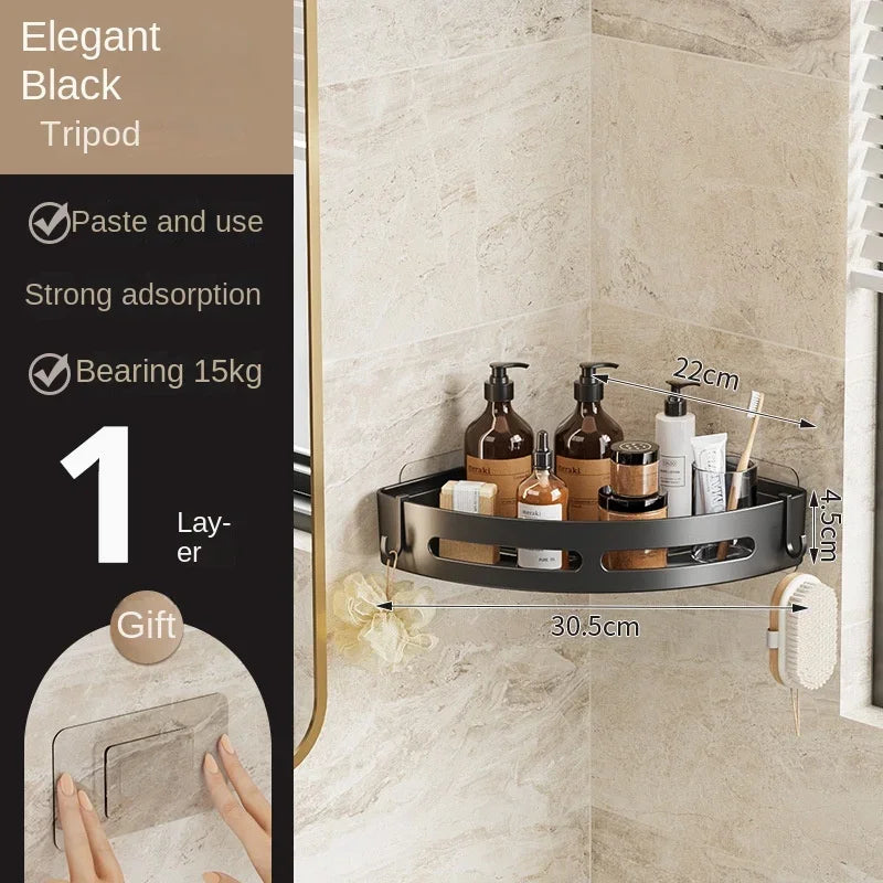supports de rangement pour shampoing sans perforation pour douche - vue 8 sur 9