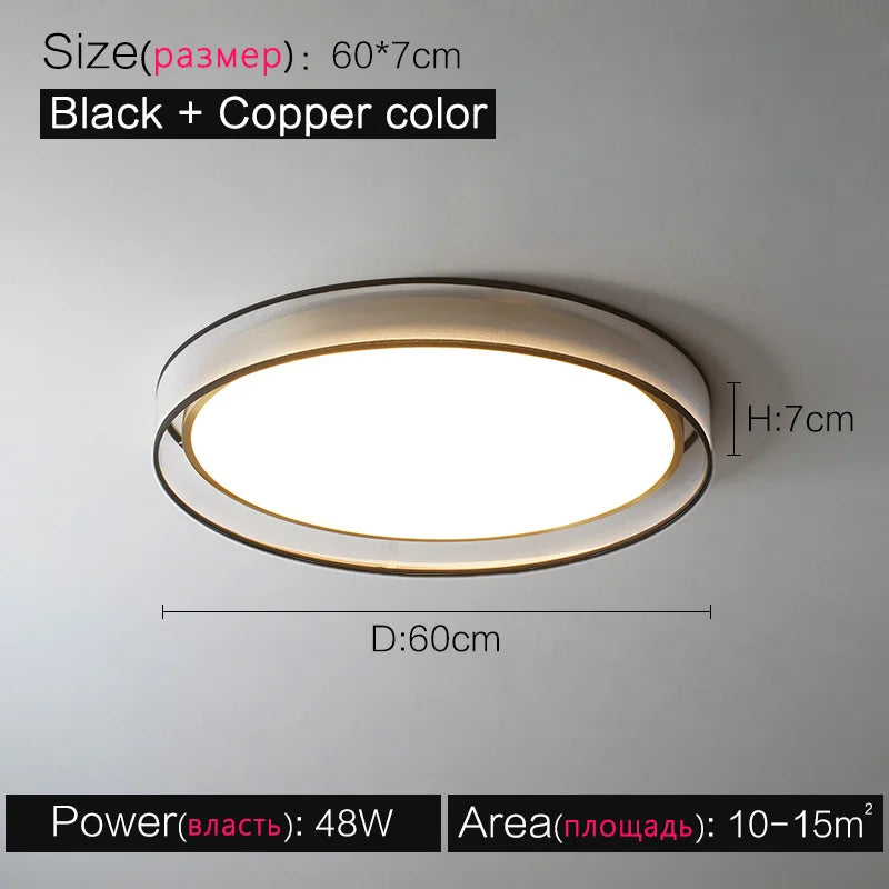 plafonnier led moderne rond nordique lampe de soleil créative - vue 8 sur 11