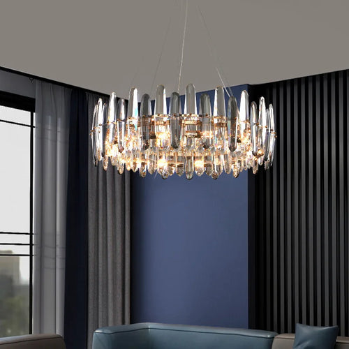 lustre led de luxe en cristal k9 à intensité variable pour noël - vue 5 sur 11