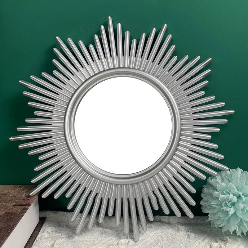 miroir décoratif rond suspendu style bohème vintage nordique