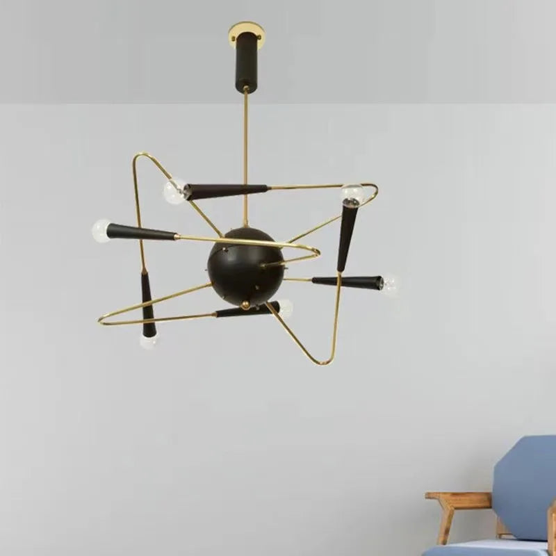 suspension nordique design industriel éclairage moderne pour intérieur - vue 8 sur 9