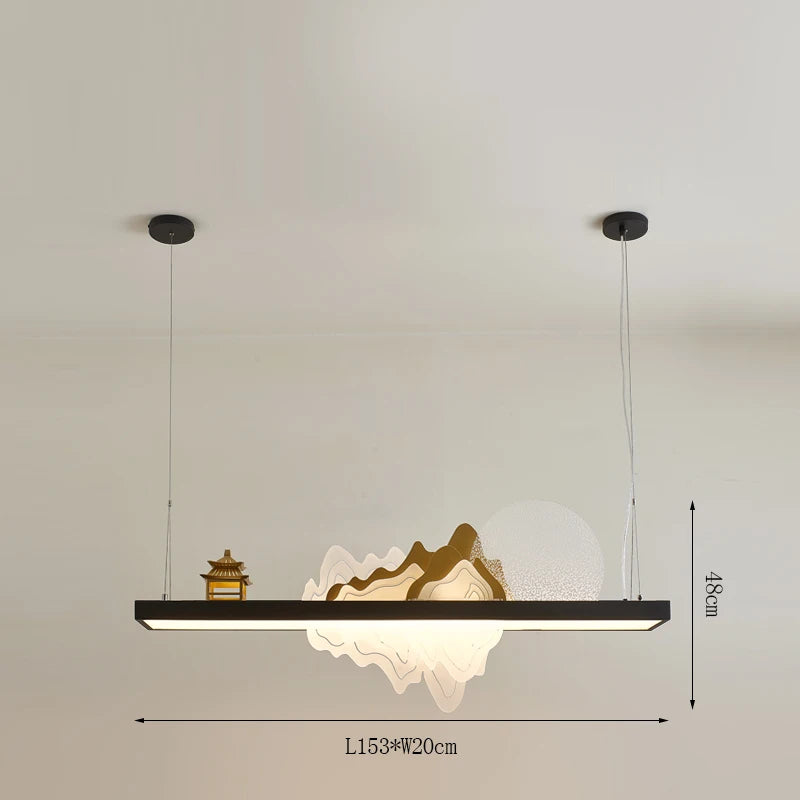 suspension chinoise en bois pour ambiance zen et économique - vue 12 sur 16
