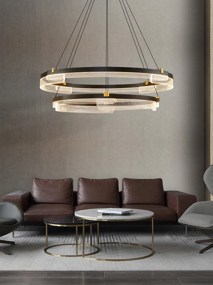 lustre led moderne minimaliste nordique zen pour salon de thé