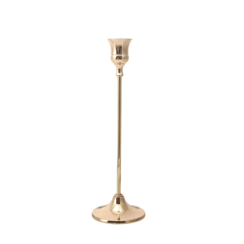 kit de bougeoirs en laiton doré pour décorations festives - vue 12 sur 26