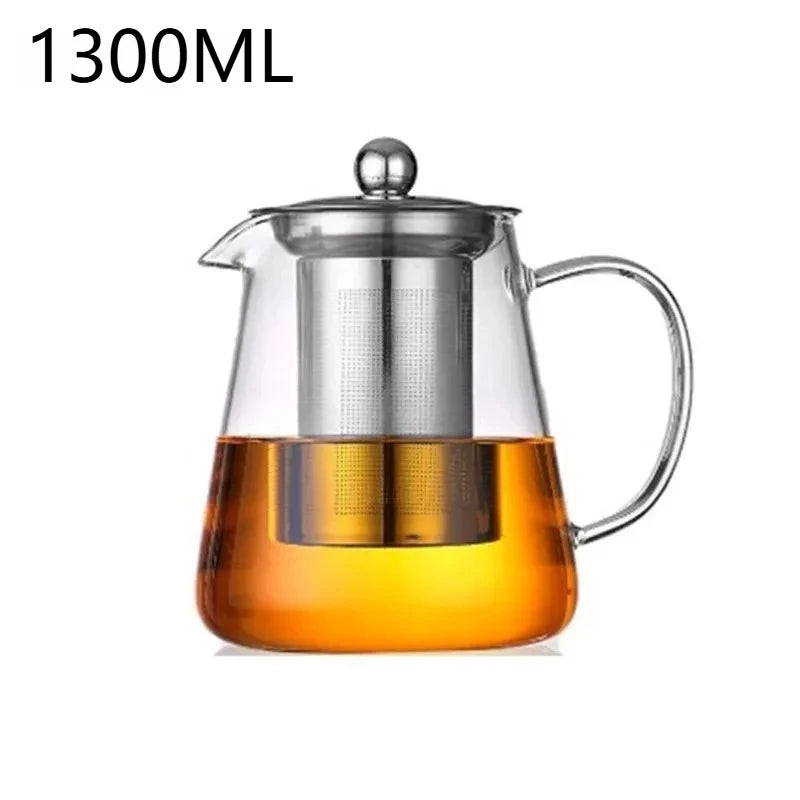 Théière verre borosilicate infuseur amovible acier kungfu - vue 11 sur 11
