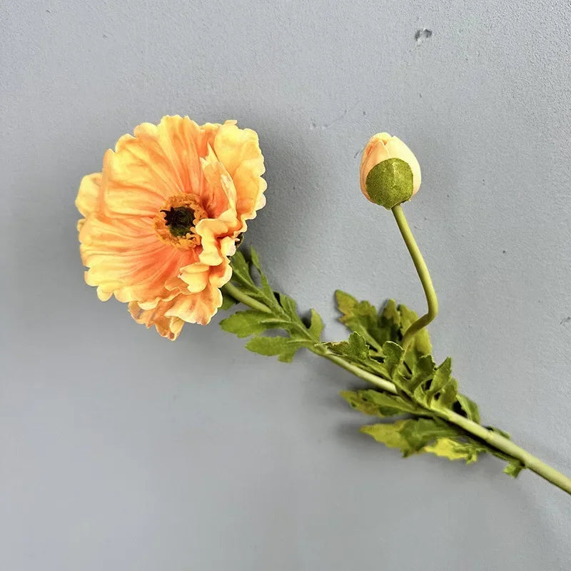 lot de 2 coquelicots artificiels pour décoration de fêtes et festivals - vue 10 sur 12