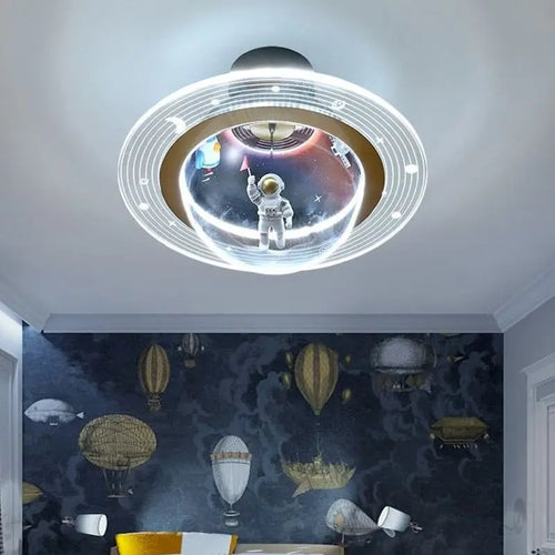 plafonnier led créatif astronaute pour chambre d'enfant nouvelle collection
