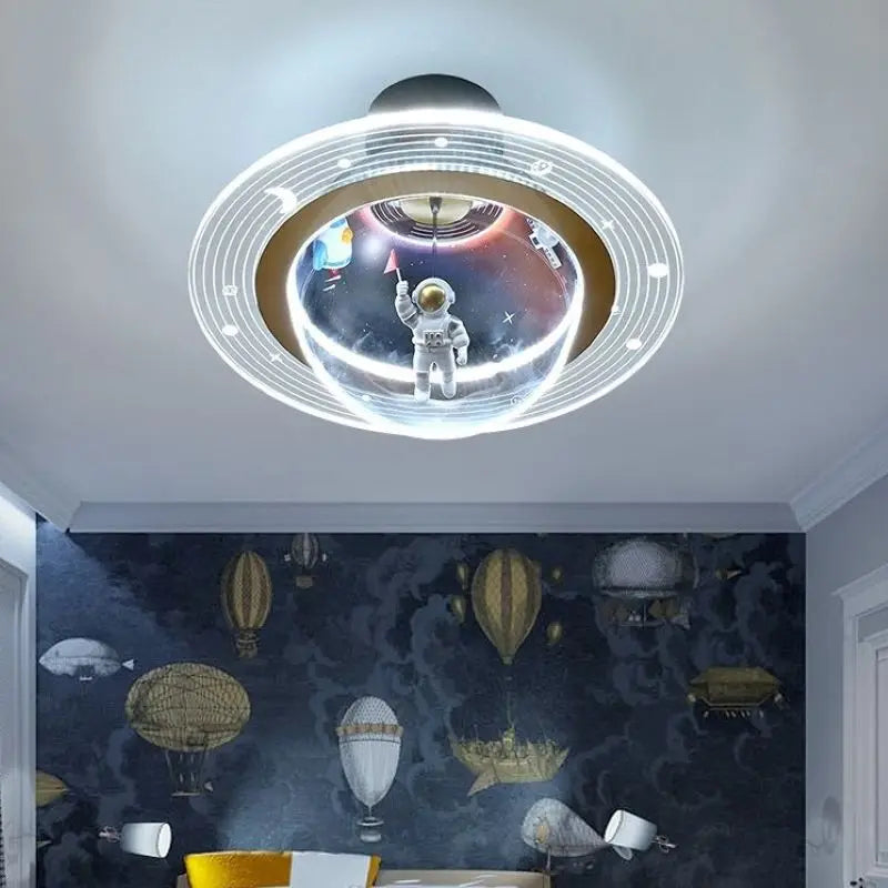 plafonnier led créatif astronaute pour chambre d'enfant nouvelle collection - vue 4 sur 7