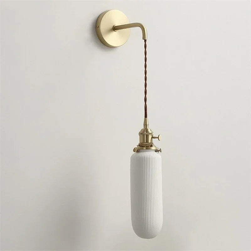 applique murale led nordique moderne en céramique vintage - vue 9 sur 15