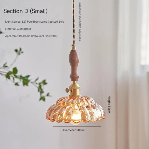 suspension en verre rustique avec interrupteur pour décoration moderne - vue 4 sur 15