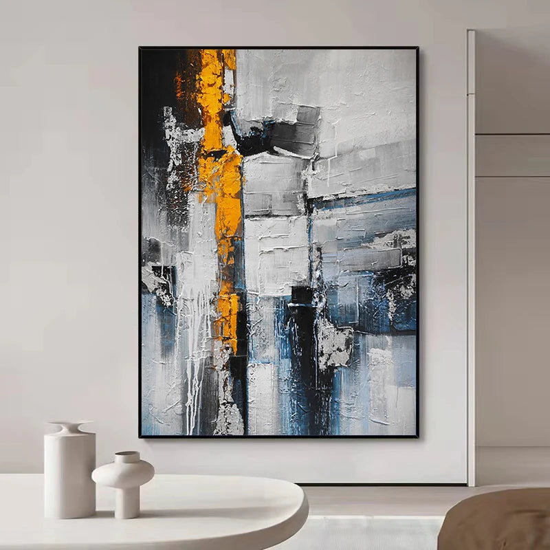 peinture à l'huile abstraite personnalisable pour décoration intérieure