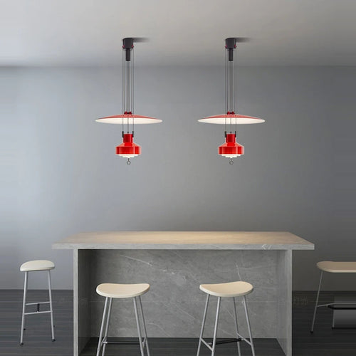 lustre italien flexible en aluminium avec led dimmable - vue 3 sur 14