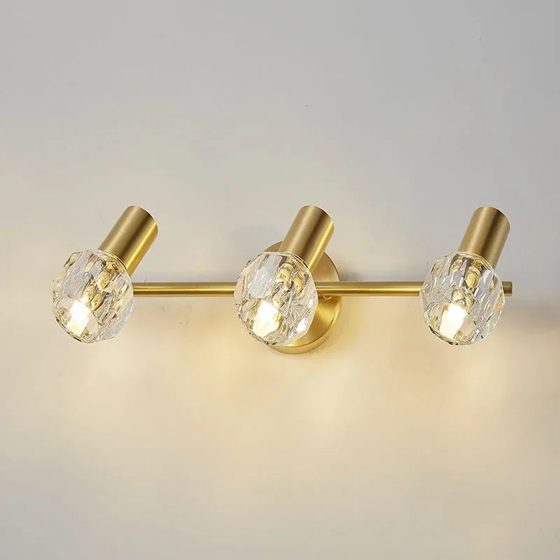 applique murale led moderne de luxe en cristal décoratif d'intérieur