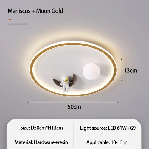 SANDYHA moderne espace planète plafonnier lampe de dessin animé chambre d'enfants Lampa Sufitowa Techo Plafonnier lampara Colgantes Para - vue 13 sur 16