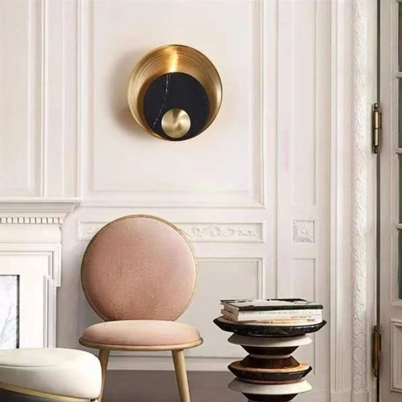 applique murale en pierre marbrée design moderne pour intérieur décoratif - vue 3 sur 8