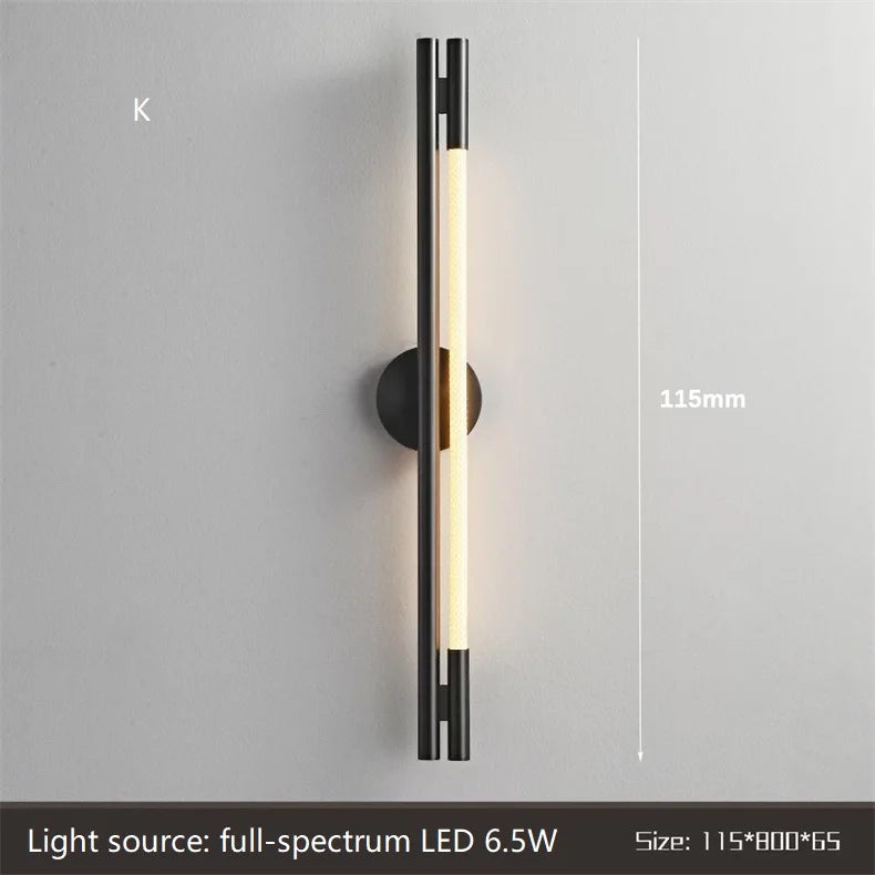 applique murale led minimaliste en fibre tissée en silicone souple - vue 11 sur 18