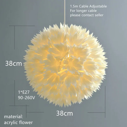 suspension moderne à fleurs romantiques pour un intérieur élégant - vue 5 sur 5
