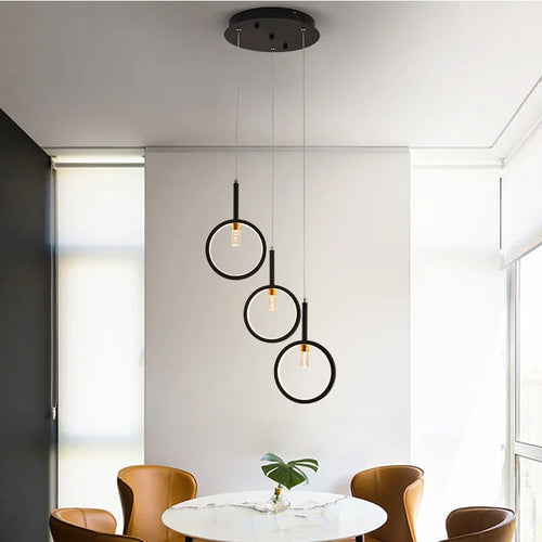 lustre moderne simple en forme trapézoïdale pour décoration intérieure - vue 5 sur 12