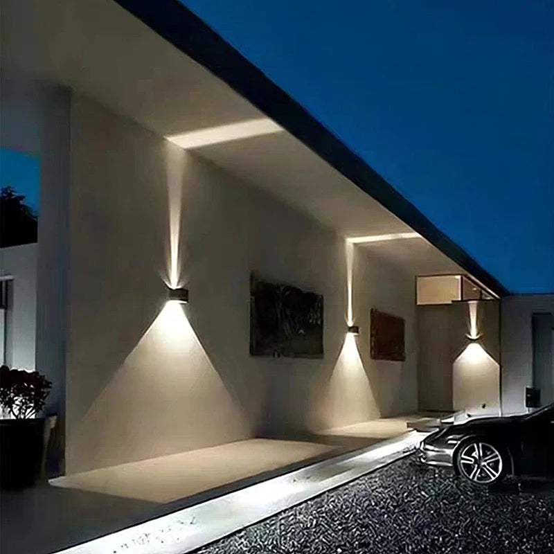 6W/12W applique murale LED lumière extérieure étanche IP65 porche jardin applique et intérieur chambre chevet décoration éclairage lampe en aluminium
