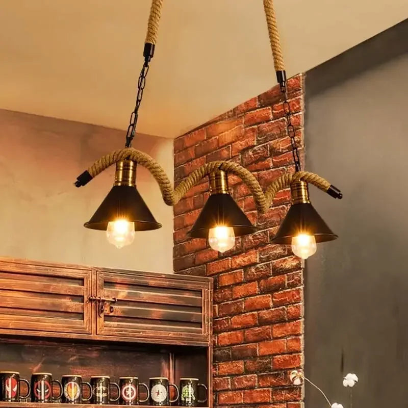 suspension vintage style campagnard pour un éclairage chaleureux - vue 4 sur 8