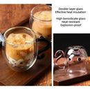 Tasse chat double paroi verre 250 ml anse